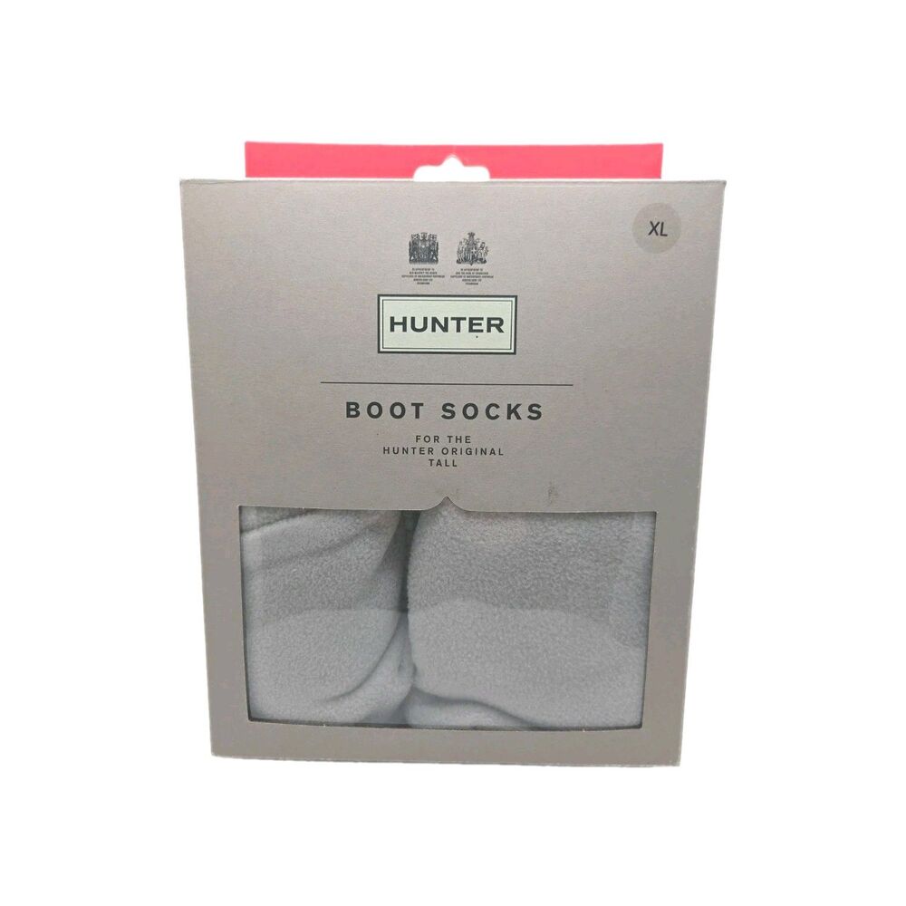 Hunter Boot Socks Greige Size XL Extra Large Grey Beige